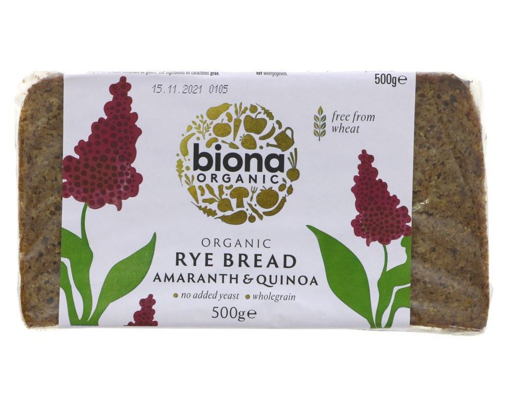 (Biona) Rye Bread - Amaranth & Quinoa 500g