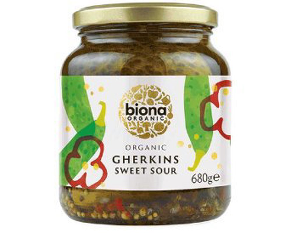 Biona Gherkins Sweet Sour - lge