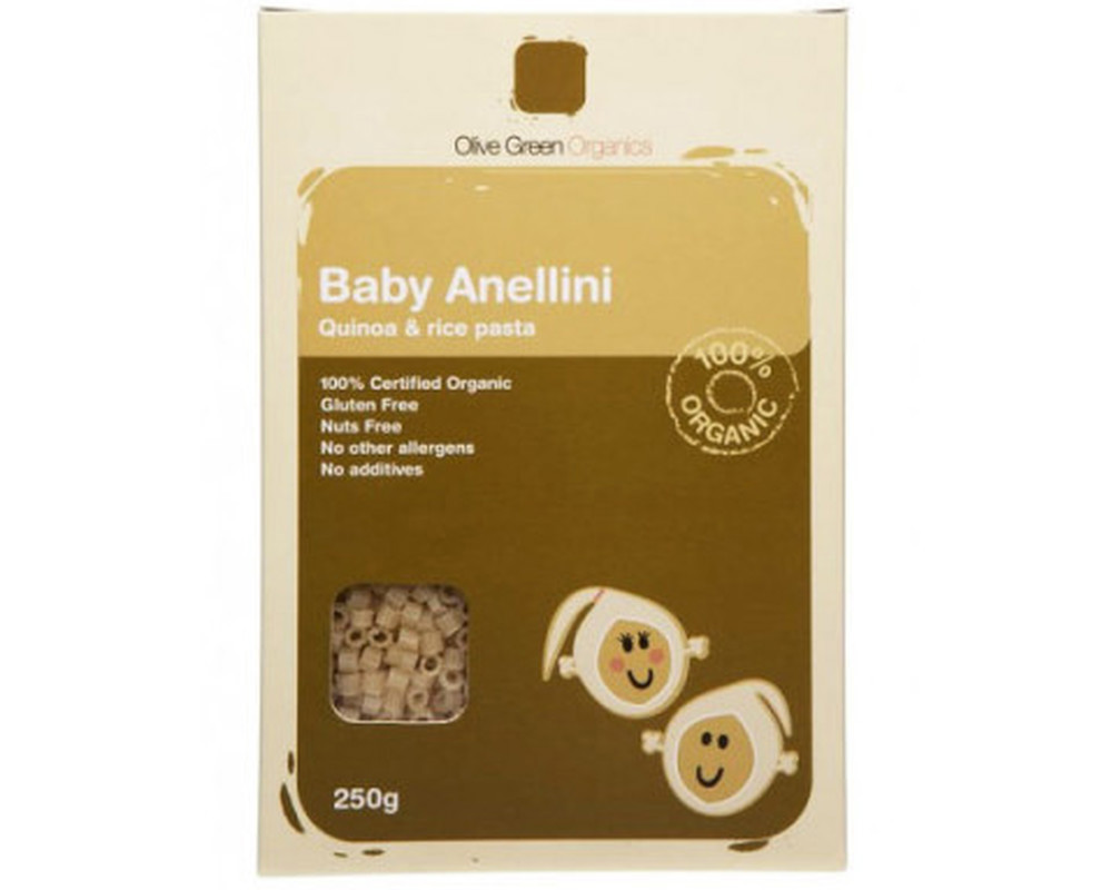 Pasta Organic (Gluten-Free): Anellini Baby, Plain : Quinoa & Rice - OG