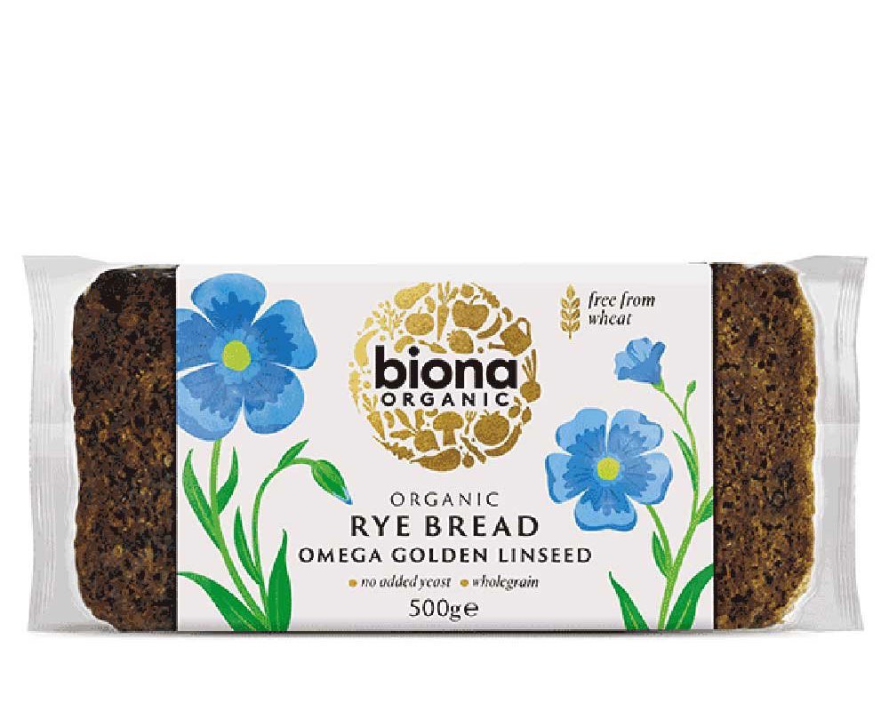 Biona Rye Omega Golden Linseed Bread