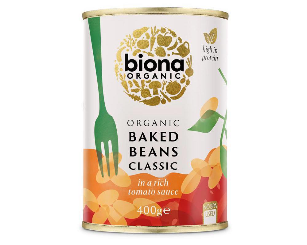 Organic Baked Beans in Tomato Sauce 400g