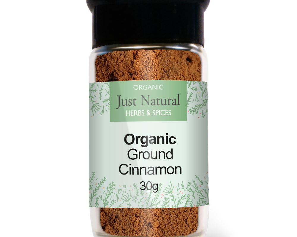 Organic Ground Ceylon Cinnamon (Glass Jar) - 35g