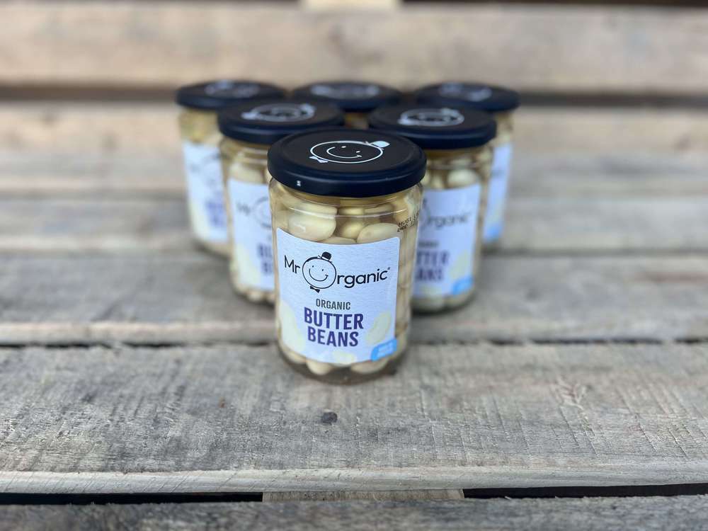 Organic Butter Beans (Glass Jar)