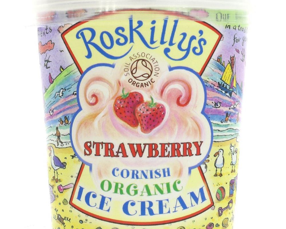 Organic Strawberry Ice Cream - 120ML