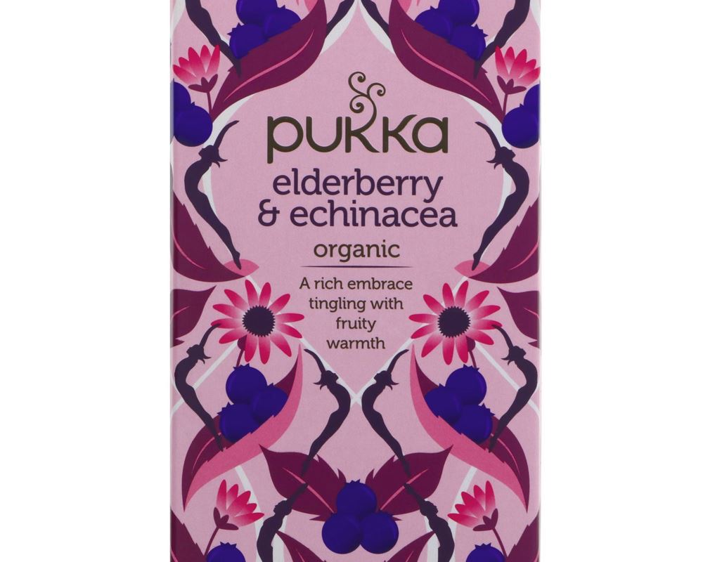 Organic Elderberry & Echinacea Tea 20 Trinity Farm Nottingham
