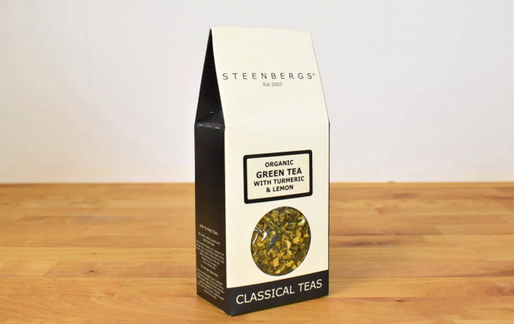 Steenbergs Organic Green tea with turmeric and lemon