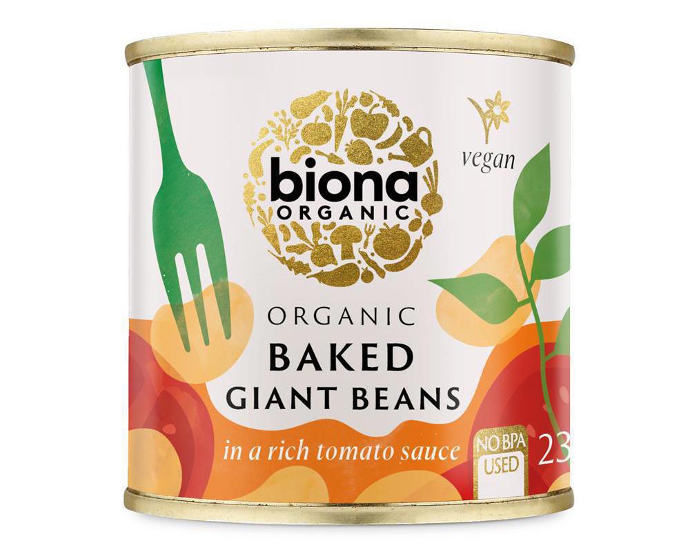 Baked Giant Beans in Tomato Sauce Organic 230g