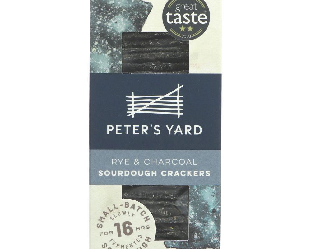 Peters Yard charcoal & rye Crackers