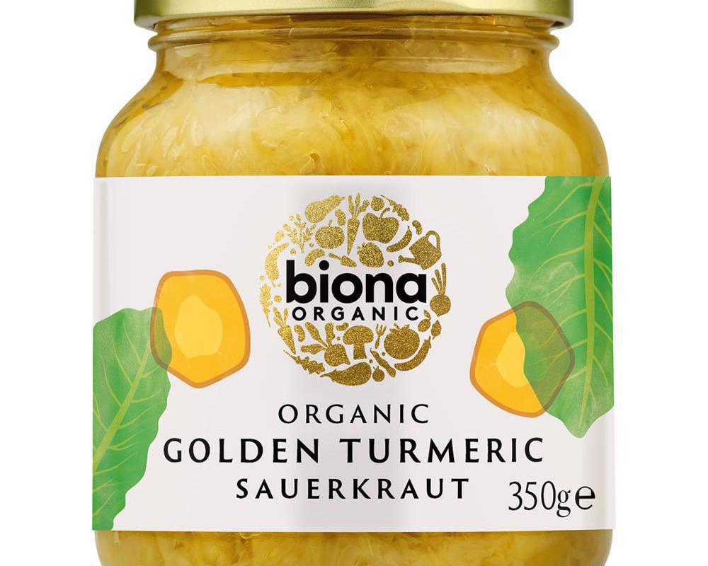 Organic Golden Turmeric Sauerkraut 350g