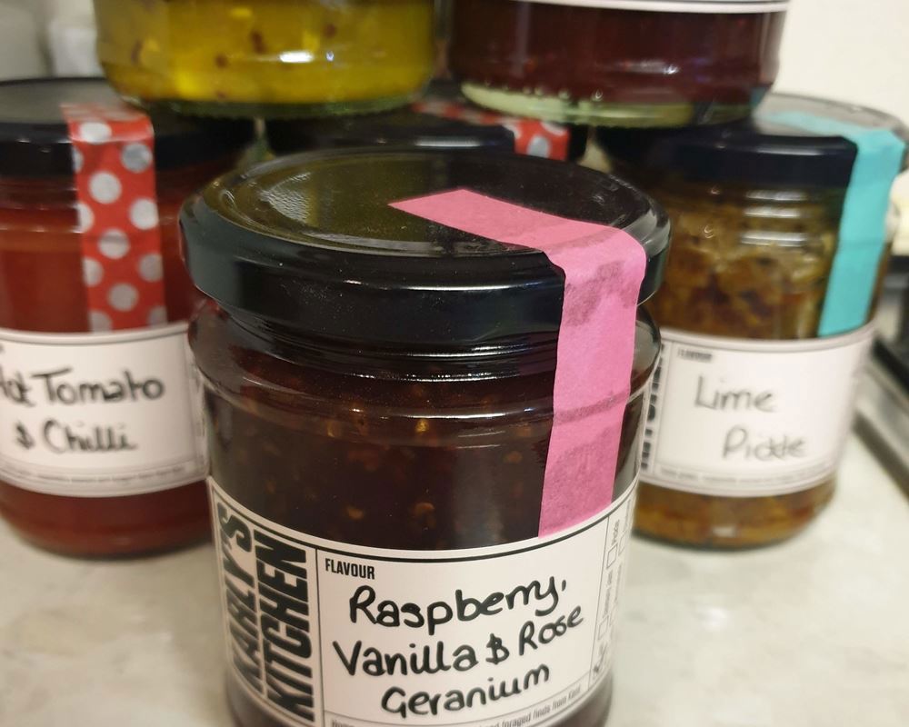 Raspberry, Vanilla and Rose Geranium Jam