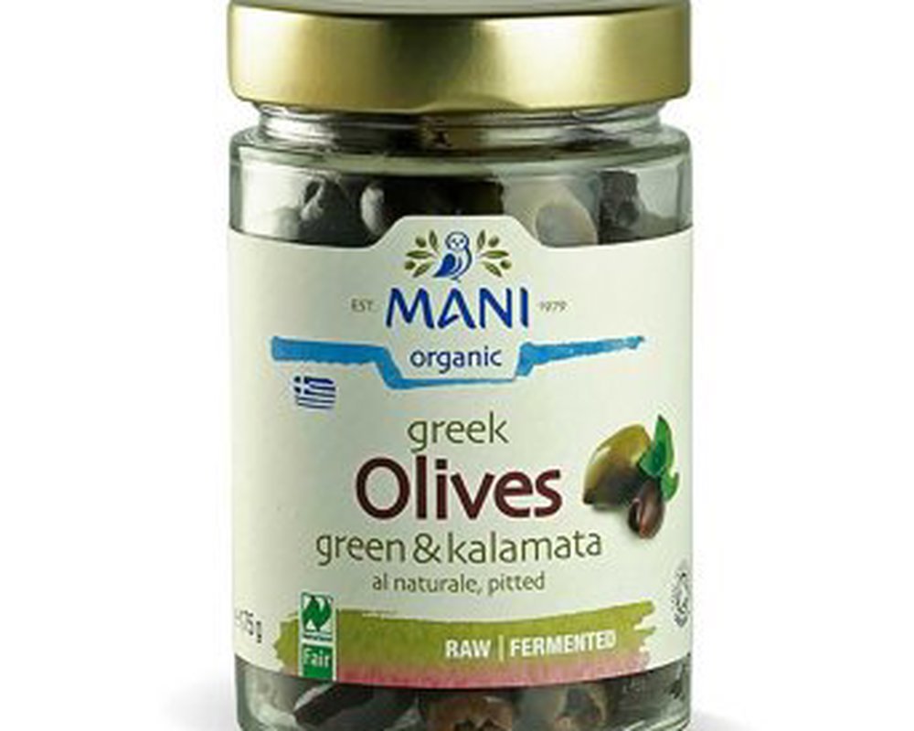 Mani Green & Kalamata Pitted Olives - vacuum preserved