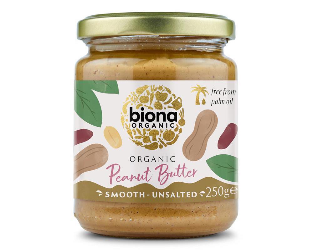 Organic Peanut Butter Smooth No Salt 250g