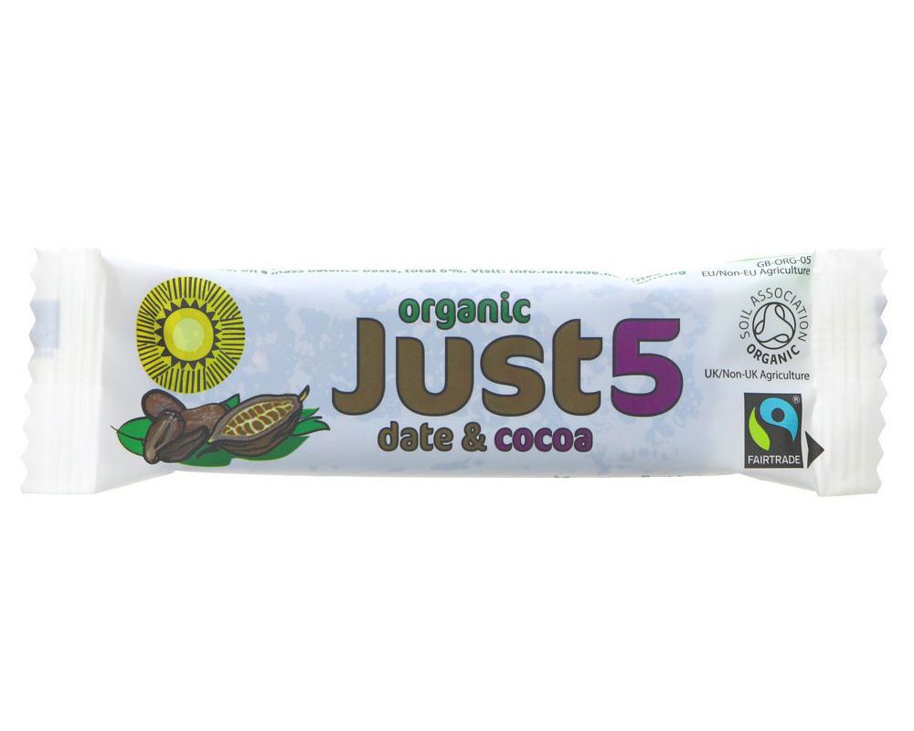 (Tropical Wholefoods) Just 5 Date and Cocoa bar 40g