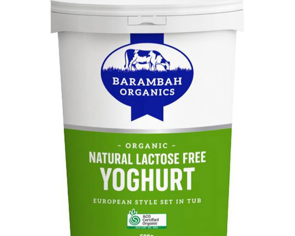 Yoghurt Organic: Lactose Free, Natural - BO (Esky Required)