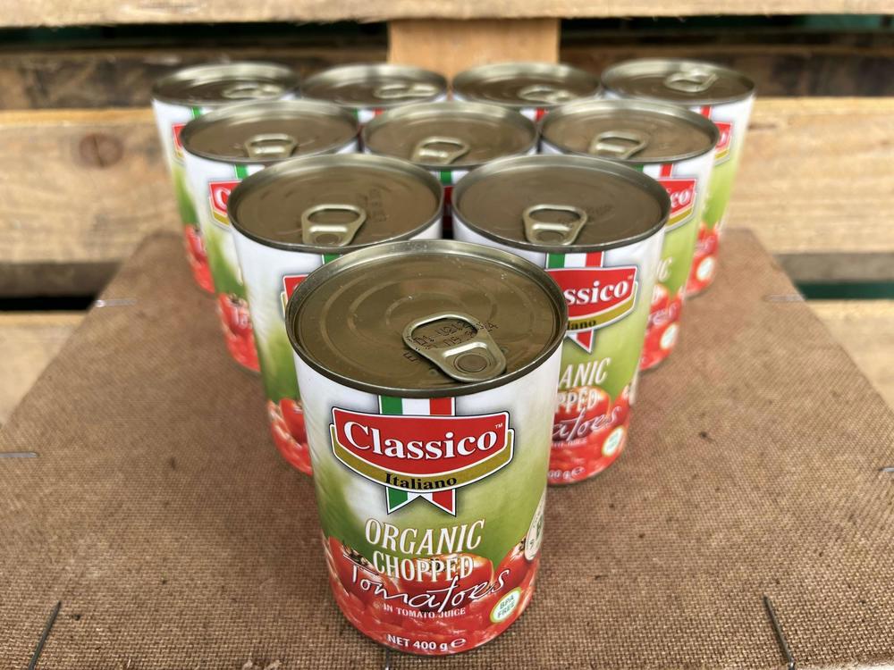 Organic Chopped Tomatoes (400g tin)