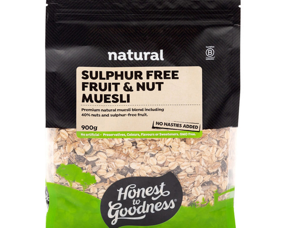 Muesli - Sulphur Free, Fruit & Nut - HG