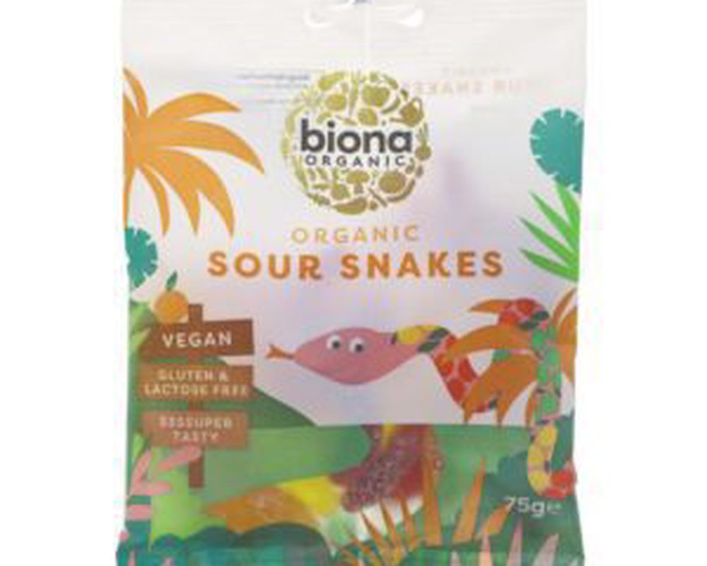 Sweets - Sour Snakes GF (Biona)