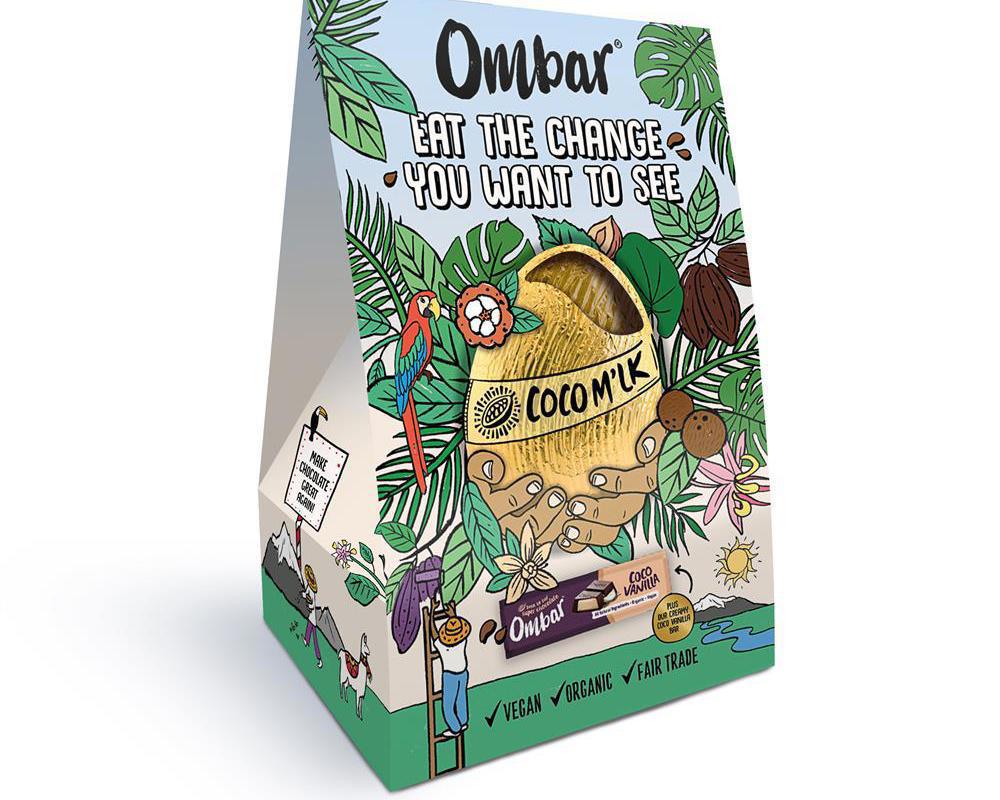 Organic Ombar Chocolate Coco Mylk Easter Egg 200g