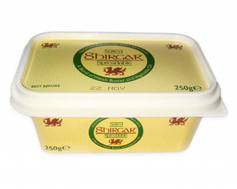 Shirgar, Spreadable Butter, 250g Tub