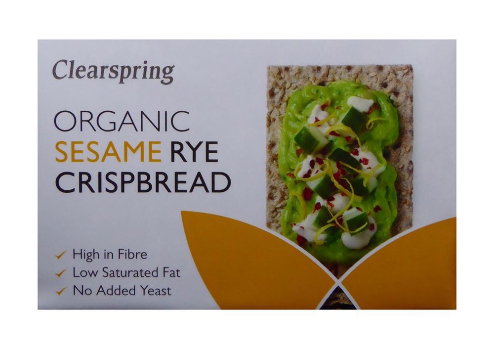Clearspring Organic Crispbread Rye & Sesame