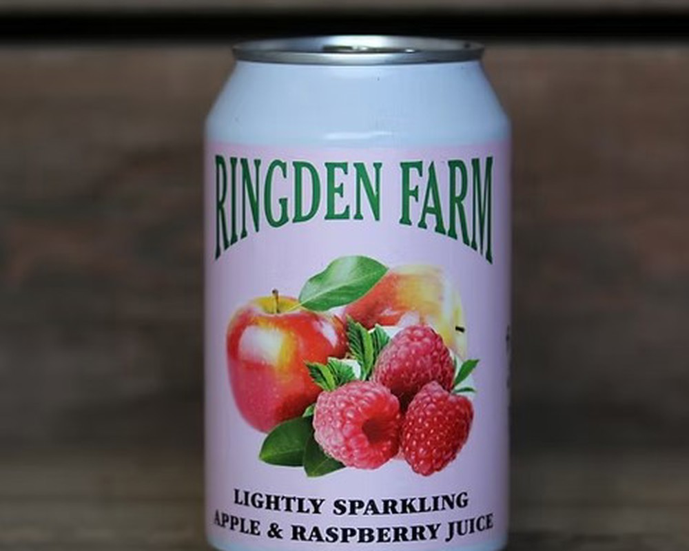 Sparkling Apple and Raspberry Juice