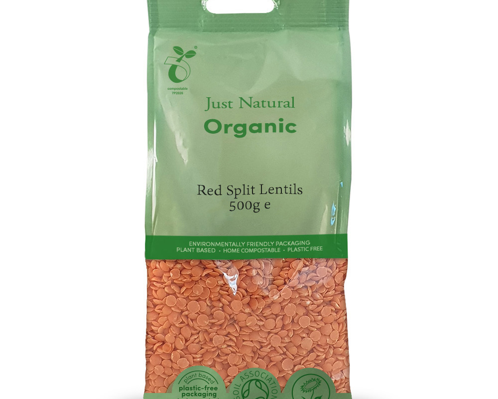 Organic Red Split Lentils 500g