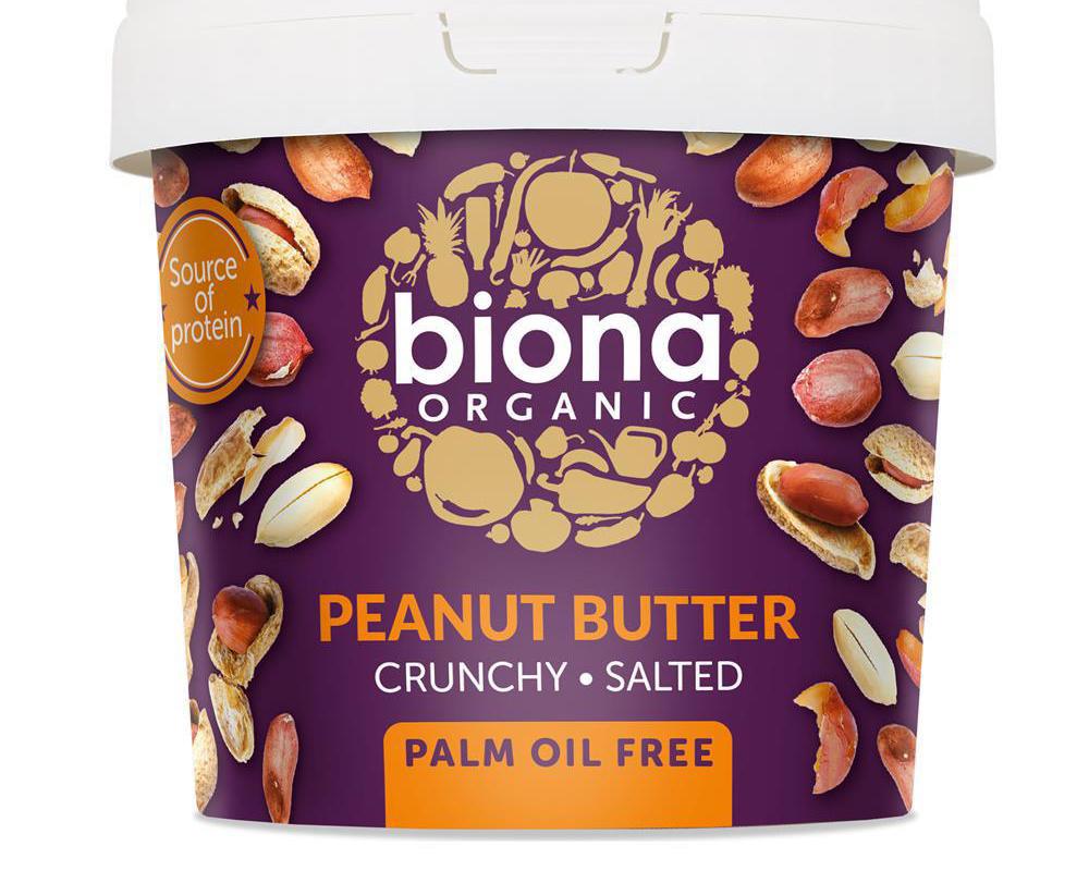 Biona Organic Peanut Butter Crunchy Salted 1KG