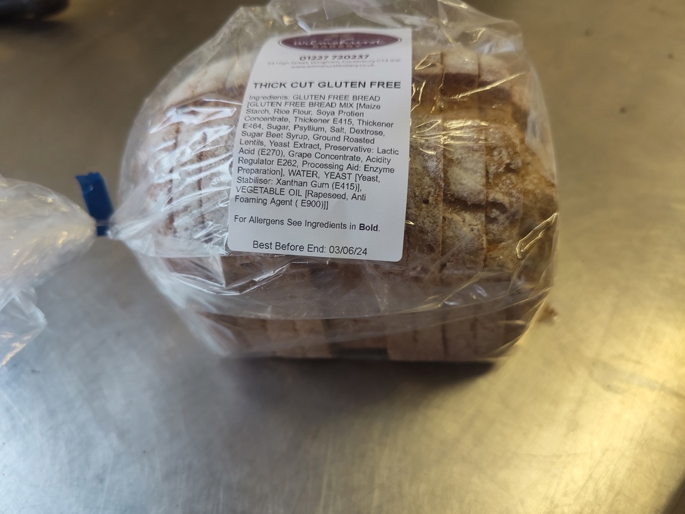 Bread- Gluten Free Thick sliced