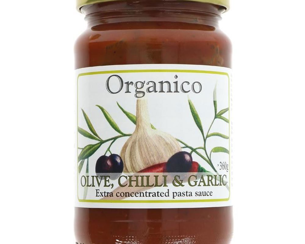 (Organico) Pasta Sauce - Olive, Chilli & Garlic 360g