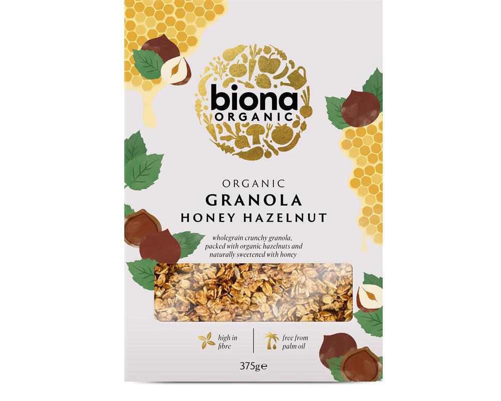 Organic Honey Hazel Crunchy Granola - No added sugar 375g