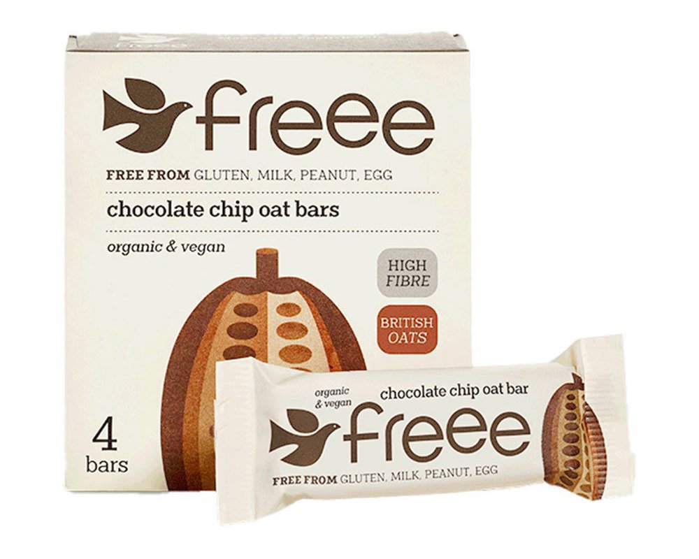 Doves Farm Choc Chip Oat bar X 4 X 35G