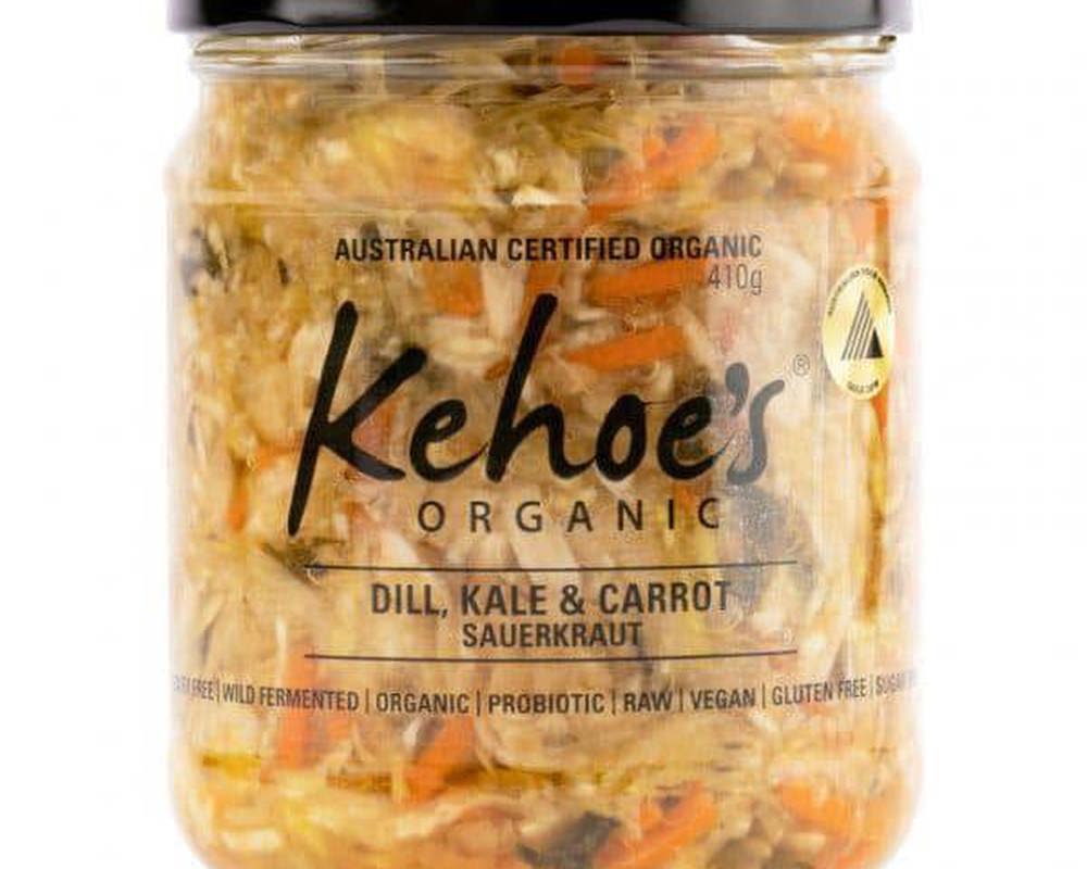 Sauerkraut Organic: Dill, Kale & Carrot - KK (Esky Required)