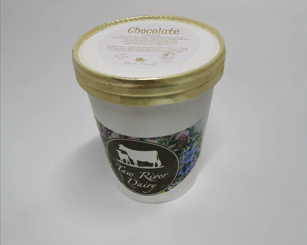 Taw River Dairy Luxury Ice Cream - Chocolate Non Organic