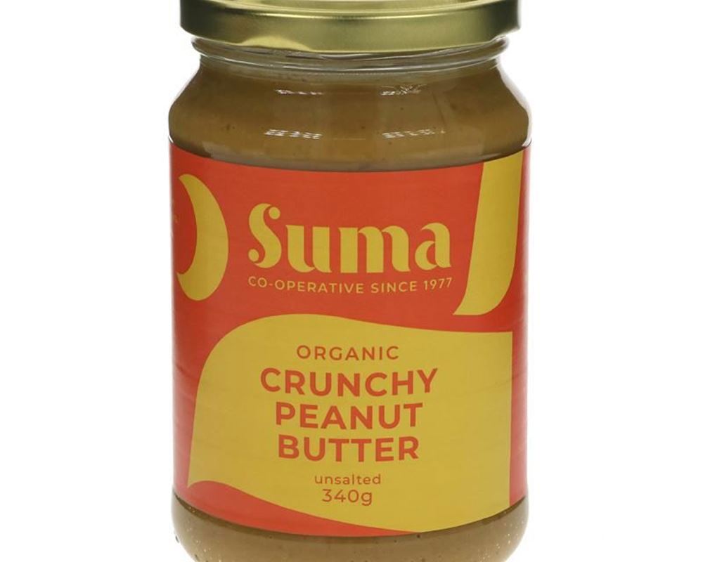 (Suma) Peanut Butter - Crunchy Unsalted 340g