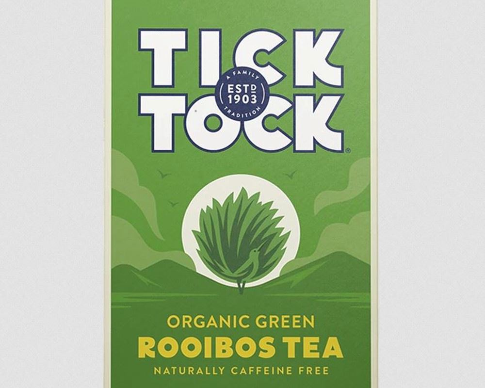 Tick Tock Organic Green Rooibos 40 bags