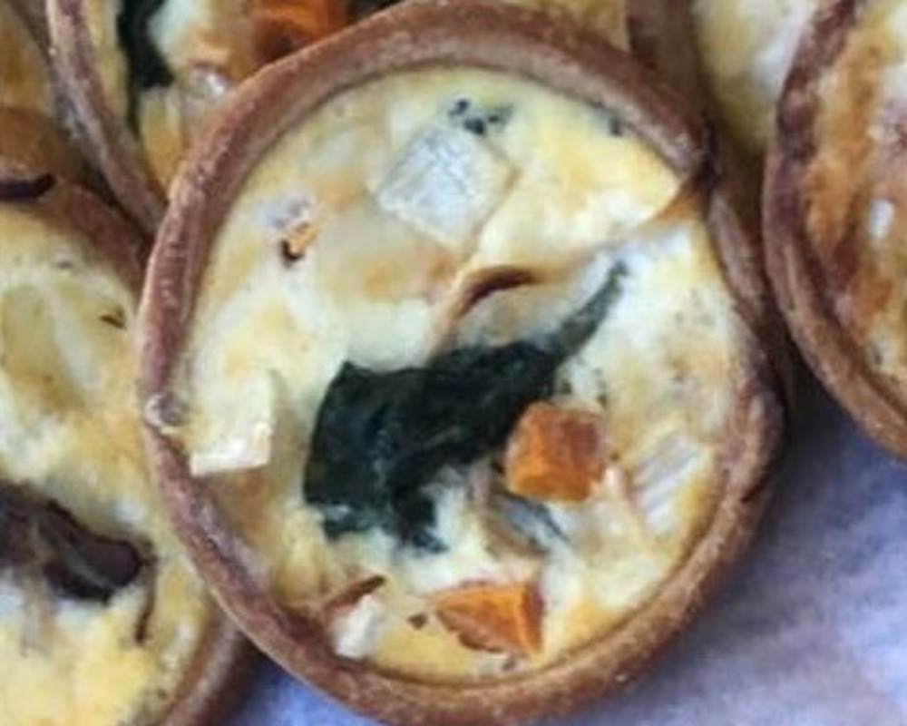 Quiche-Goats Cheese Onion Chutney & Spinach