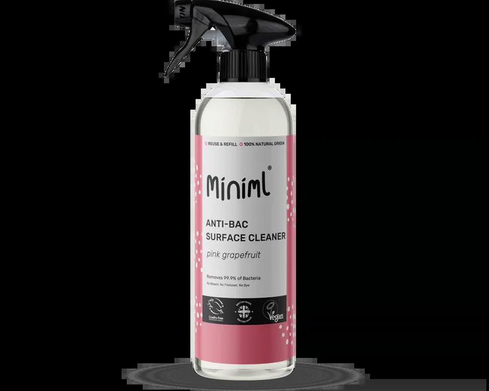 Miniml Pink Grapefruit Antibac surface cleaner 500ml starter bottle