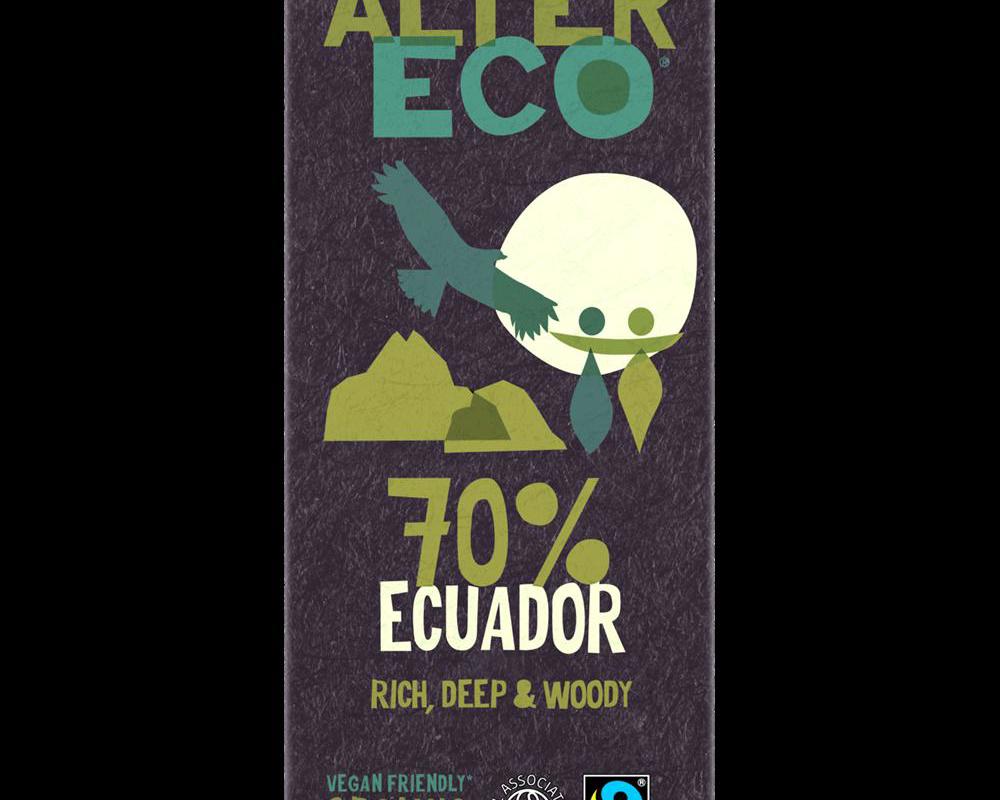 AlterEco Organic Dark Chocolate 70% Ecuador 100g