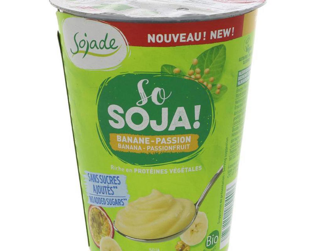 Yoghurt Soya Banana Passionfruit (Sojade)