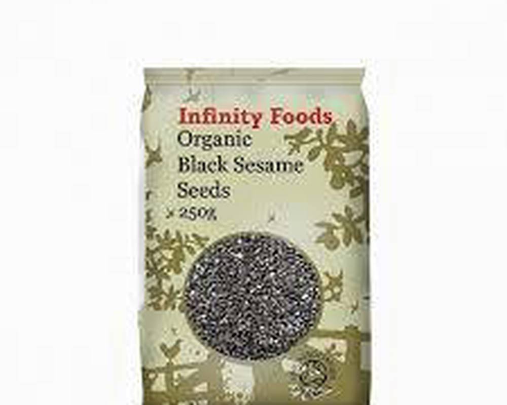 Infinity Foods Black Sesame Seeds - whole