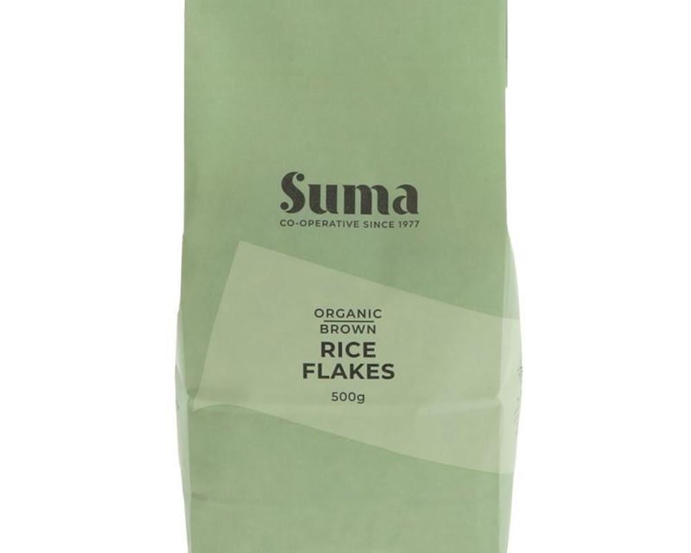 (Suma) Rice Flakes - Brown 500g