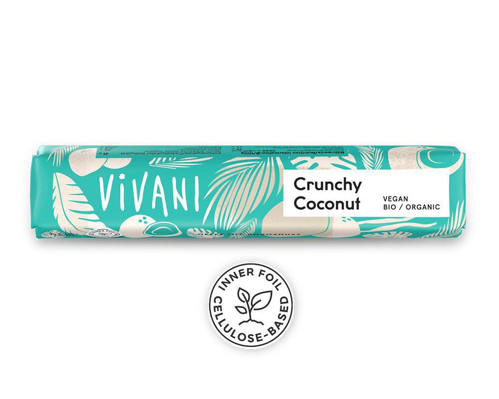 Vivani Organic Crunchy Coconut Dark Chocolate bar