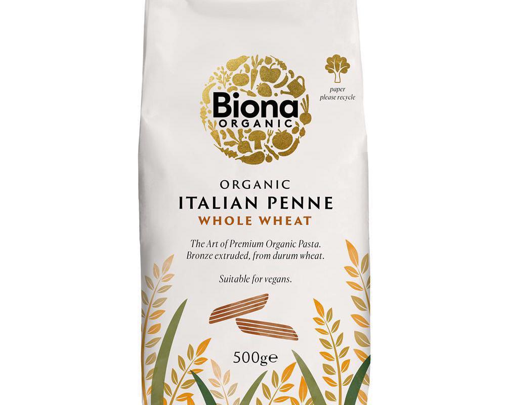 Organic Wholewheat Penne Pasta 500g