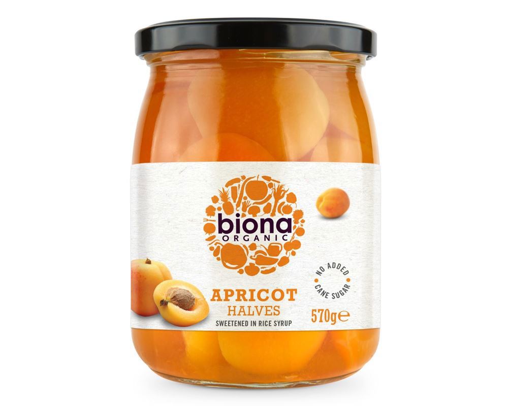 Organic Apricot Halves In Syrup - 570G