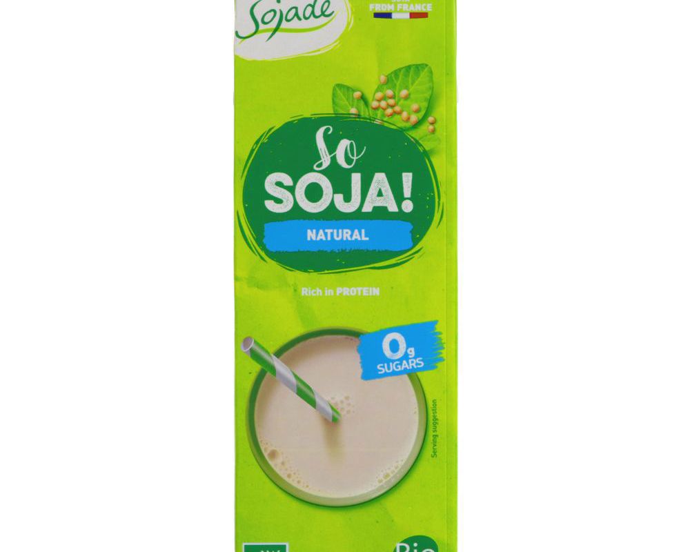 Soya Milk Natural - Unsweetened 1L (Sojade)