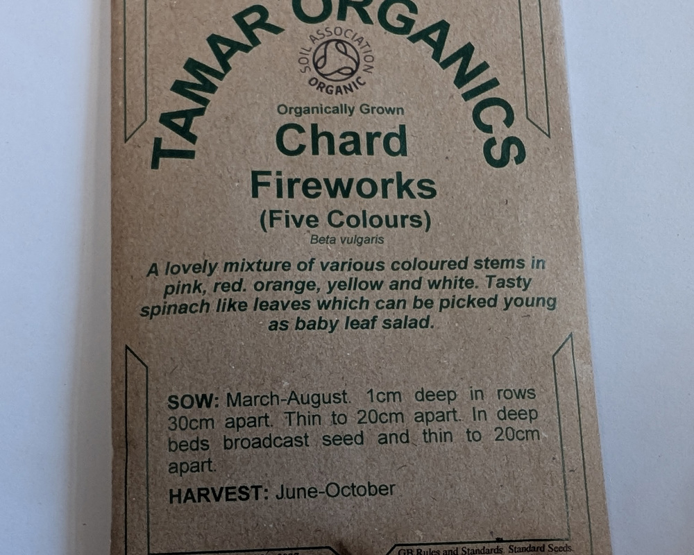 (Seeds) Chard - Firworks (Five-Colours)
