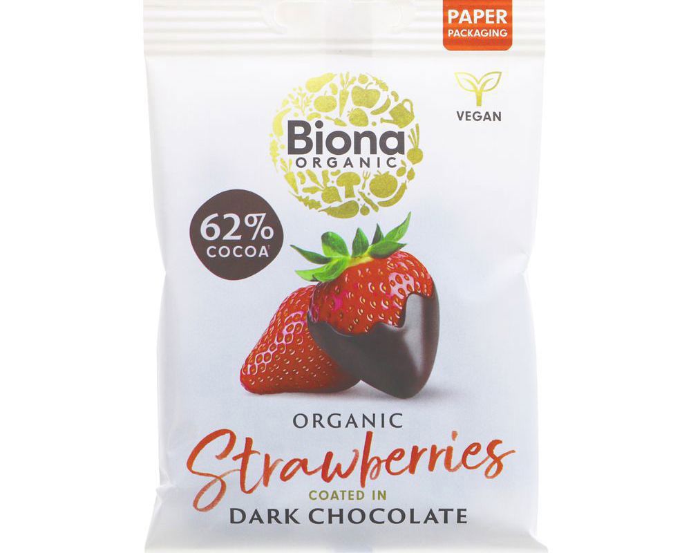 Biona Dark Choc Strawberries