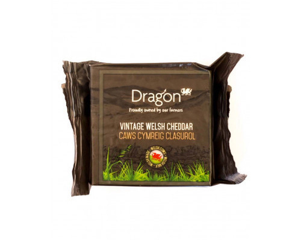 Dragon, Vintage Welsh White Cheddar, 180g Wedge