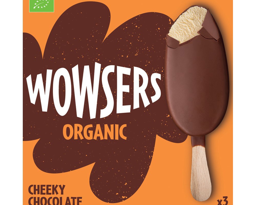 Organic Cheeky Chocolate Ice Cream Lolly Sticks 3x110ml
