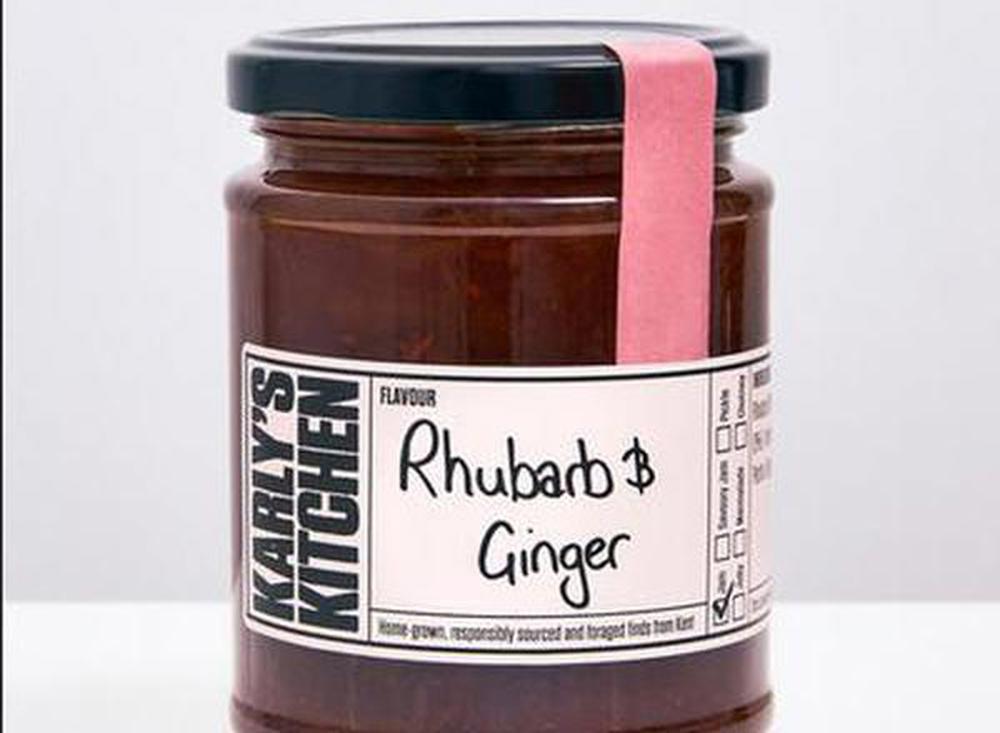 Karly's Rhubarb and Ginger Jam